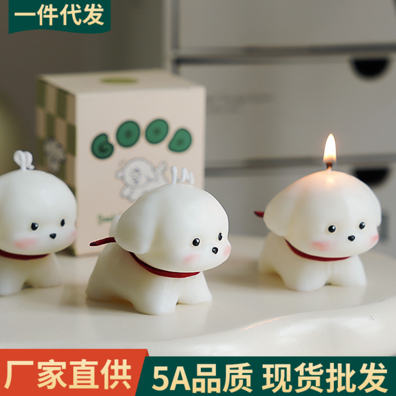 Creativo hecho a mano perros adornos de estilo transfronterizos encantadores acompañantes regalos de día atmósfera de regalo de vacaciones sensación de olor