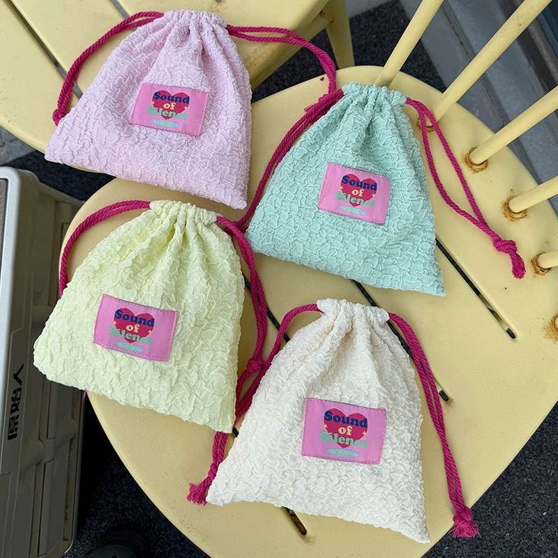 2025 лето новая минималистская складка для хранения веревки и шнурок сумка карманы портативный модный внешний макияж