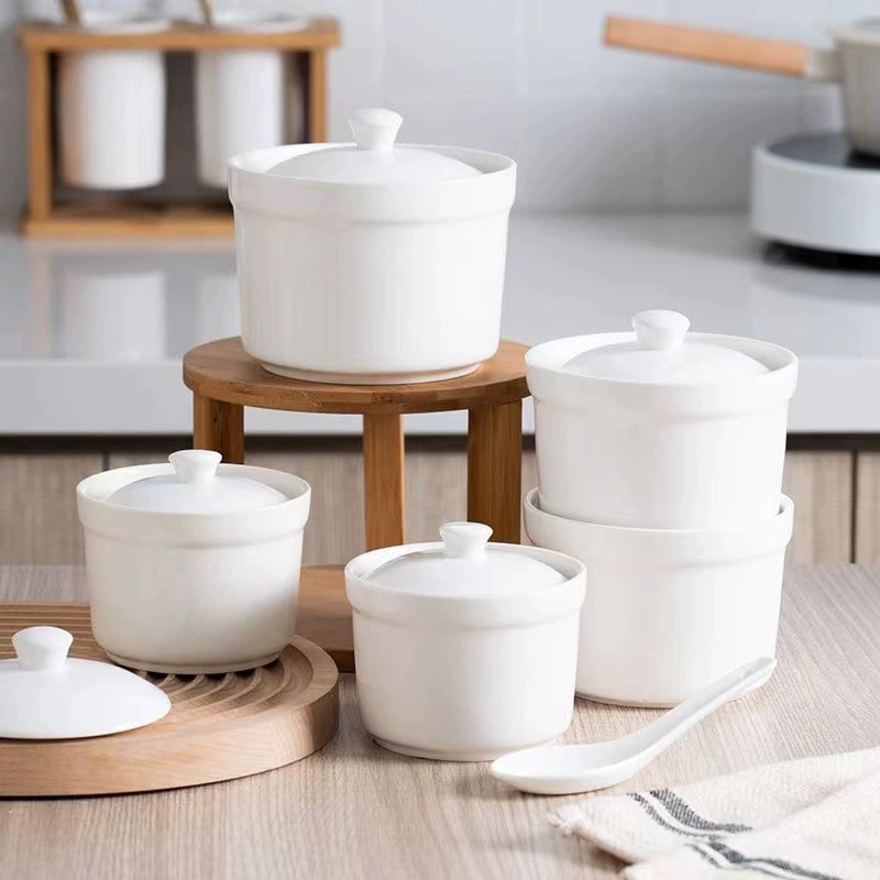 Набор Ceramic Stew Pot: 3,5–5 дюйма, 170–550 мл, двусторонняя отделка и античные отделки