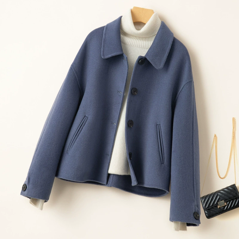 Демисезонная двусторонняя шерстяная短? Short wool coat длин? It's 