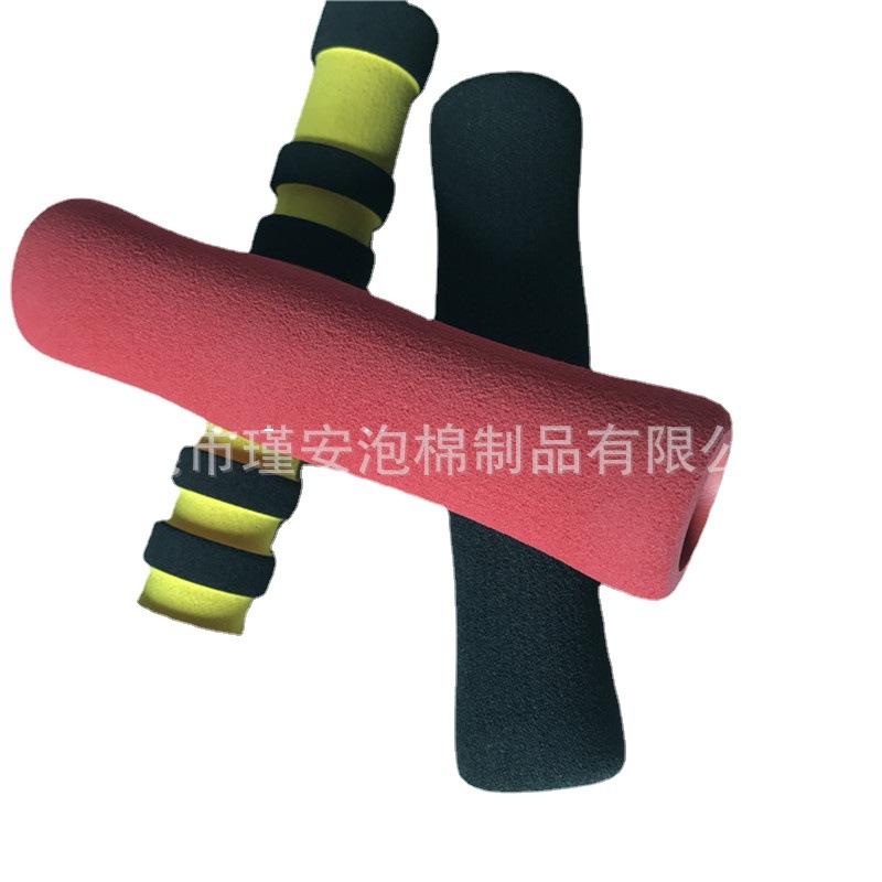 导游旗杆海绵手柄空心双色有造型手把伸缩铁管橡塑泡棉护套