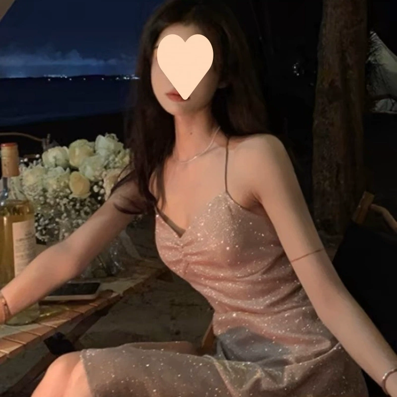 Пляжное платье с бретелями в стиле допамина для отдыха на тайском острове от Санья.