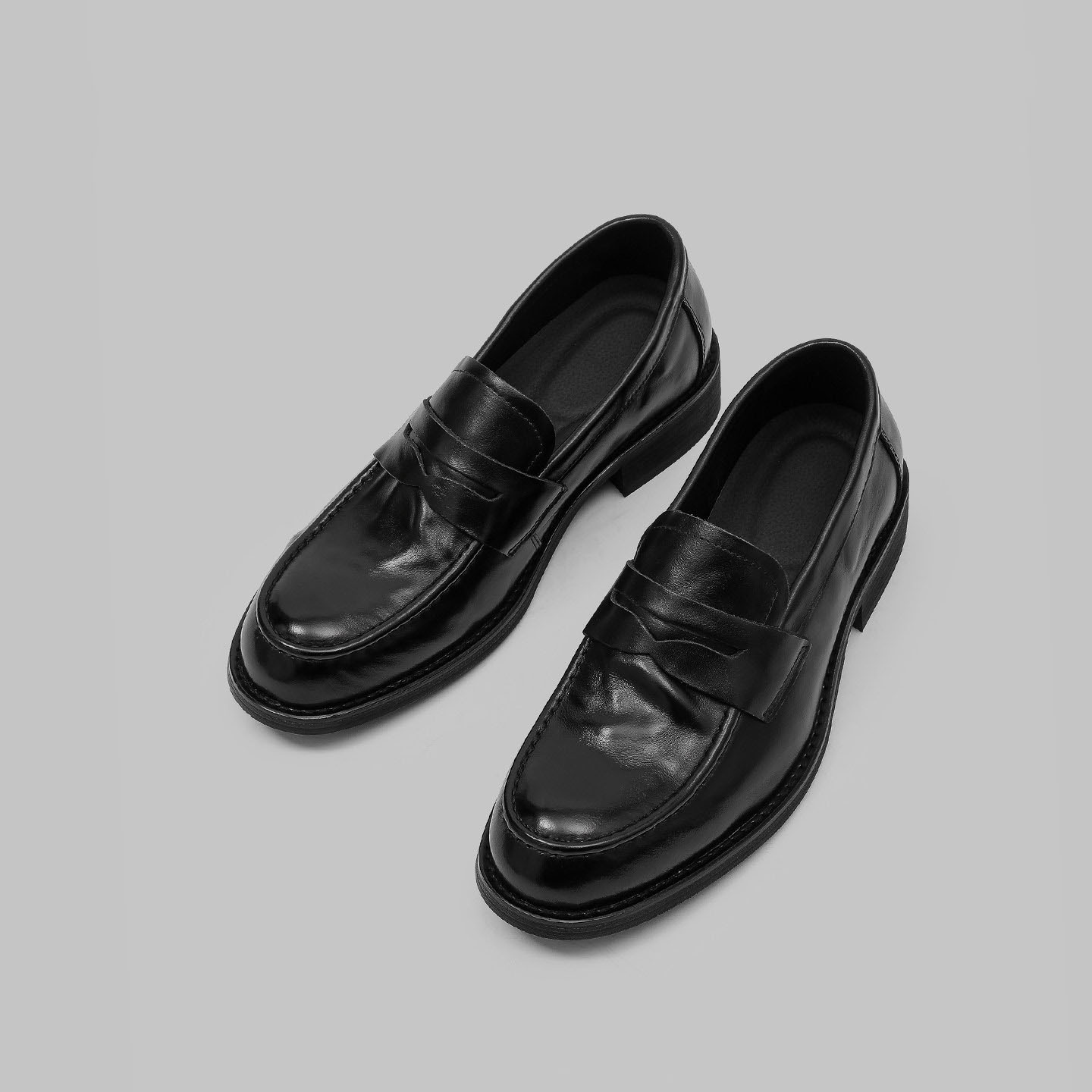 Summer Commuting Retro Casual New British Style Men's Height-Increasing Slip-On Loafers for Young Men