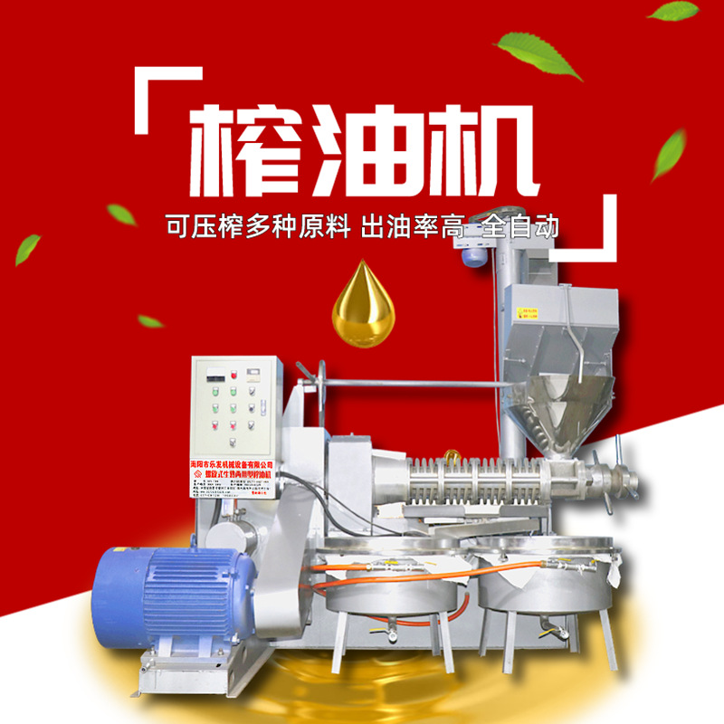 乐发螺旋榨油机油坊花生葵花籽榨油机商用230大型全自动榨油设备