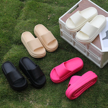 新款踩屎感厚底拖鞋女夏外穿高颜值轻便松糕鞋EVA居家防滑一字拖
