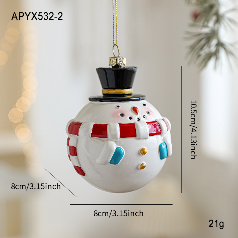 Nuevos colgantes de plástico Santa, colgantes de árbol de Navidad, adornos, artículos de decoración, artículos de diseño de atmósfera en stock