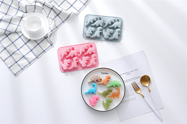 Cute Dinosaur Silica Gel Kitchen Molds 1 Piece display picture 2