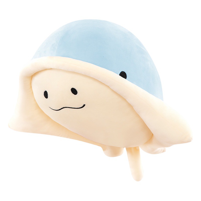 Nueva muñeca de rayas de dibujos animados, juguete de peluche, pez diablo marino, almohada de animal, cojín de sofá para niñas