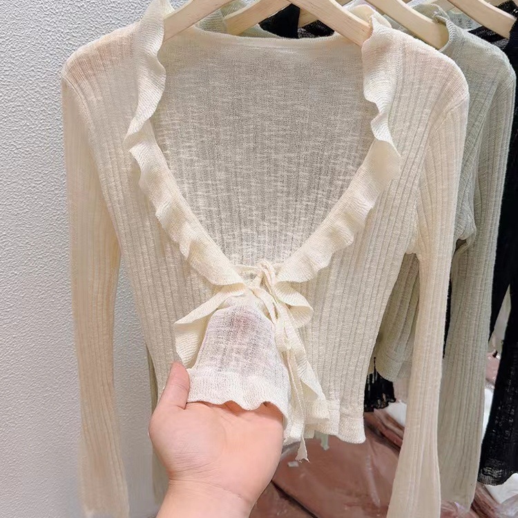 Summer knitted thin cardigan