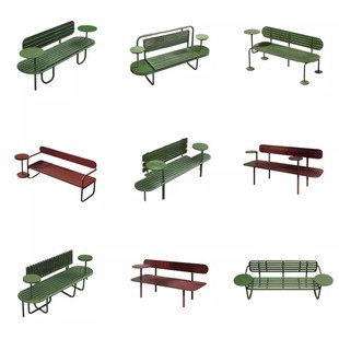 Bench Backrest, Walking Street Leisure Chair, Simple Cafe, B&B Terrace Chair, Public Seat, Courtyard Combination