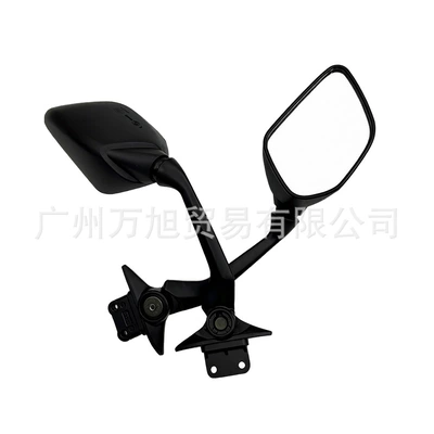 Suitable for Yamaha Tmax530 2012-2019 Black/Snake Skin Color Motorcycle Aluminum Alloy Rearview Mirror (Motorcycle rearview mirror) - black