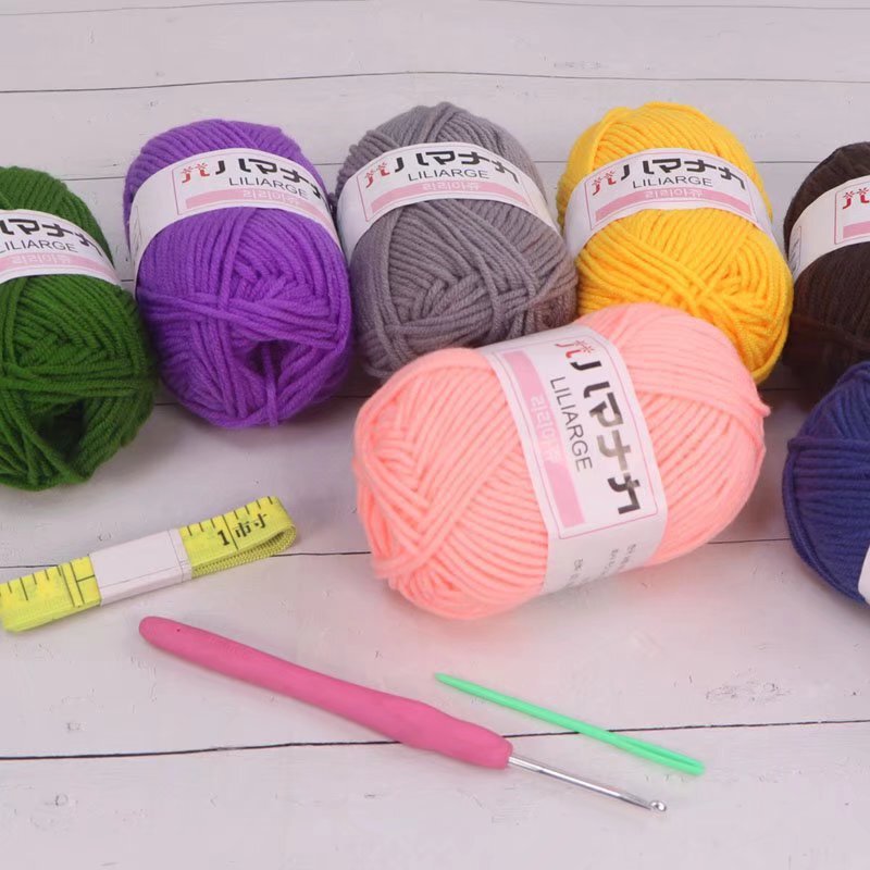 4 strands milk cotton wool ball 25g handmade diy knitted baby sweater hat coat crochet shoes material bag