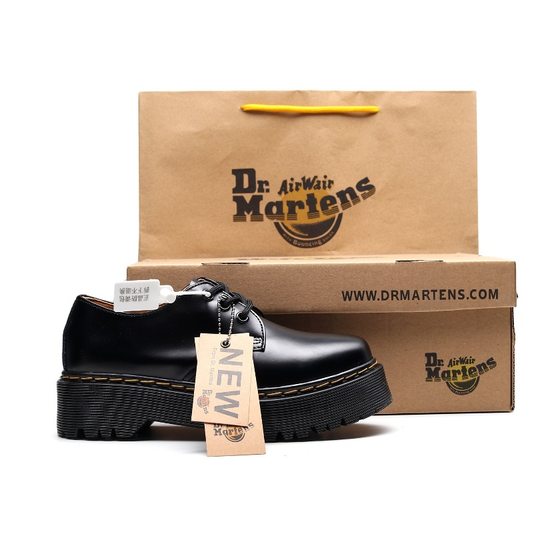 Thick-soled 3-hole Black Shoes Women's Low-top Genuine Leather Heightened British Casual Student Platform Bottom Short Boots Women's Small Leather Shoes