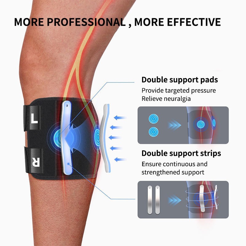 Amazon Professional Sports Leg Compression Bandage - Relieves Sciatic Nerve Leg Discomfort with Adjustable Support