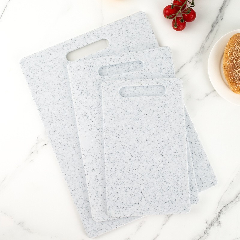 Juego de tres tablas de cortar transfronterizas de material PP, utensilios de cocina, tabla de cortar multifuncional engrosada