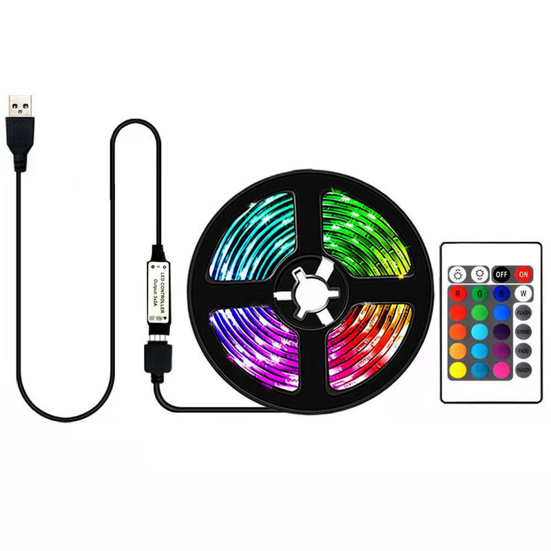 5Vrgb Light Strip Self-Adhesive Tv Ambient Light Strip Set Tv Background Light Living Room Led Colorful Color-Changing Ambient Light 5Vrgb Light Strip Self-Adhesive Tv Ambient Light Strip Set Tv Background Light Living Room Led Colorful Color-Changing Ambient Light