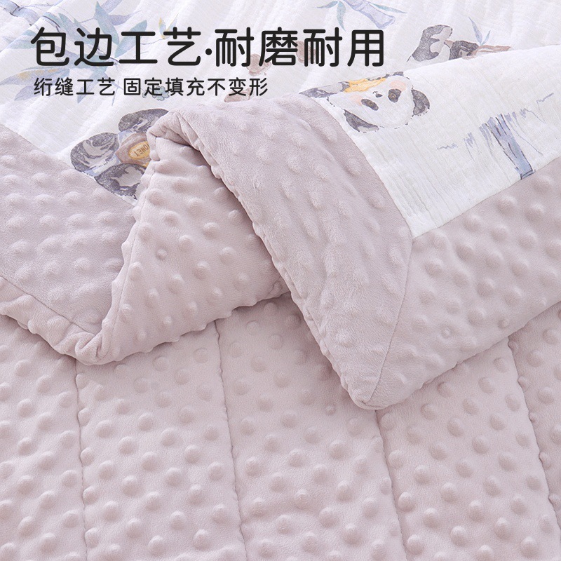 ベビーキルト 秋冬用毛布 ベビーデューディーブランケット 幼稚園用デューディーブランケット 洗濯機で洗える新生児用キルト|undefined