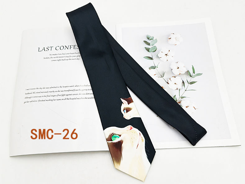 Moda británica impresión digital corbata retro fabricante spot hilo de poliéster mano floral traje de hombre accesorios 8cm