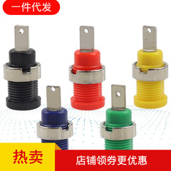 Copper 4mm Banana Socket Banana Socket Panel Safe Socket High Current Instrument Terminal Saddle 12mm