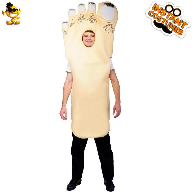 De Halloween pareja Pies Grandes mono apoyos del funcionamiento traje de la mascarada cos jugar ropa fiesta