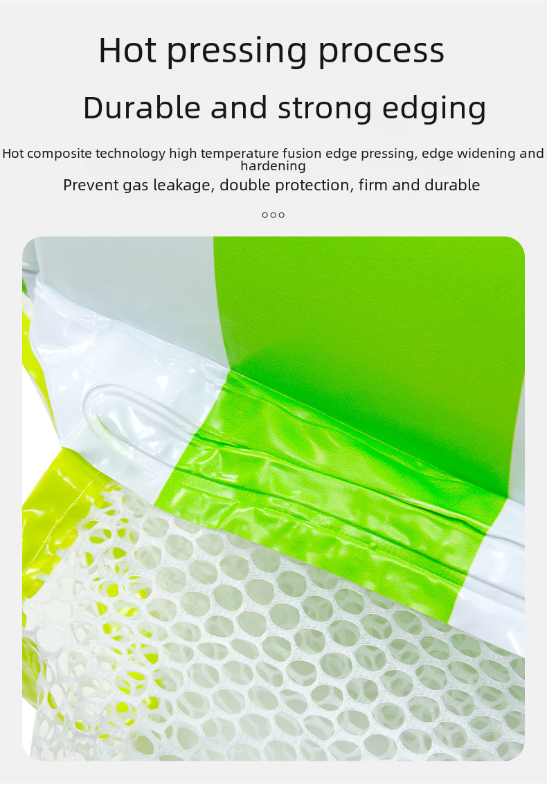 Cross-border spot three-tube inflatable floating row new products striped inflatable water bed large and small hammock water supplies recliner