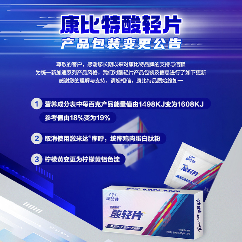 Compiter Accelerate Sport Supplement Running Sport Aid Long-distance Running Non-examination Endurance Enhancer Speed Acid Light Tablet