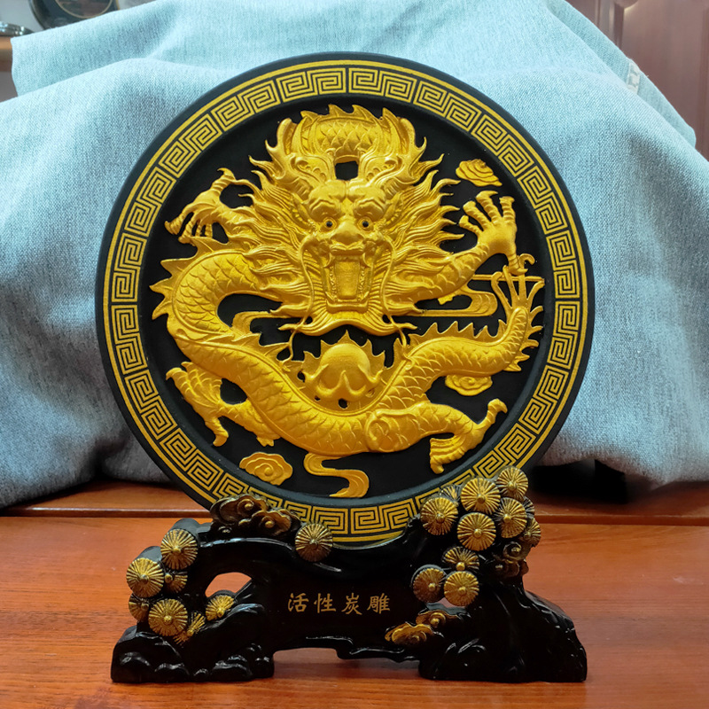 Business Meeting New Year Gift Carbon Sculpture Craft Decor TV Stand Shelf Ornament Wholesale