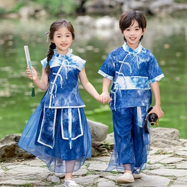 童民族服装;儿童表演服;童汉服