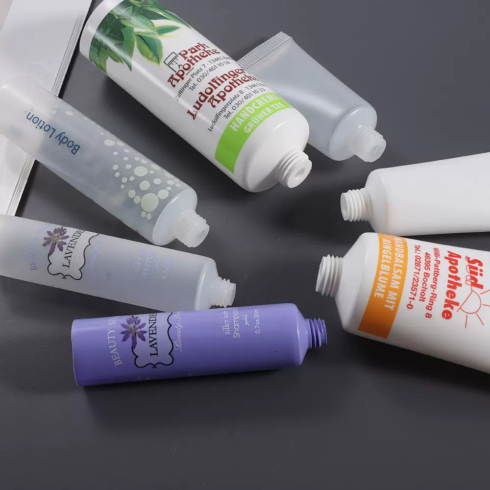 化妆品软管包材 PEPVC透明包装管洗发水30克磨砂洗护套装软管厂家