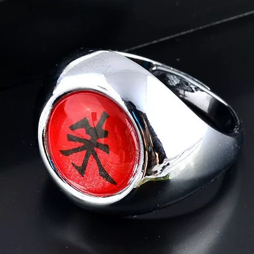 Naruto Ring Naruto Organization Ninja Shikamaru Itachi Zero Pain Jade Scorpion Green White Black Ring Set Anime Peripheral Wholesale Surname