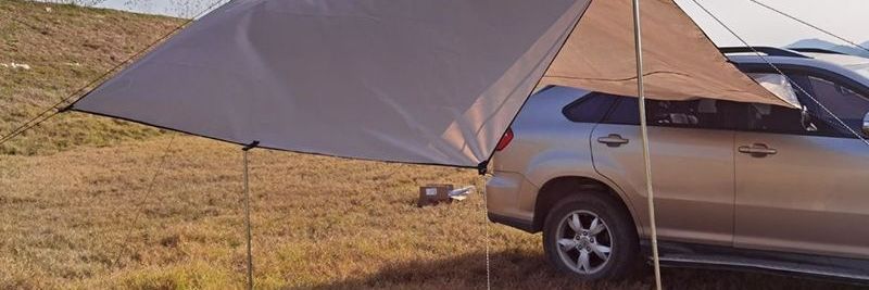 Rainproof and sunproof car side tent, outdoor camping tent for cars, SUV side tent, camping canopy