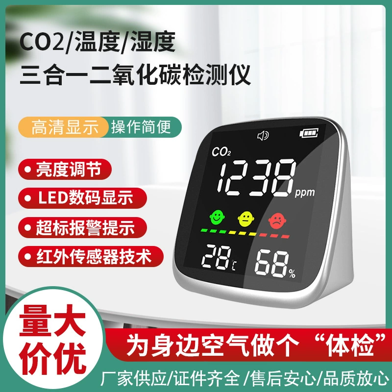 ИСТОЧНИК Прямая поставка функция сигнализации детектор углекислого газа CO2 концентрация монитор Европейский и американский День Горячая Распродажа