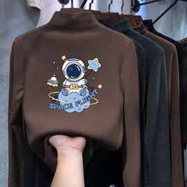 儿童长袖T恤秋冬款上衣德绒套头衫男童内搭打底衫衣服休闲童装潮