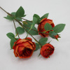 Simulation Aos rose single -piece 3 flowers 1 stamen feel rose peony flower wedding simulation flower fake flower wholesale