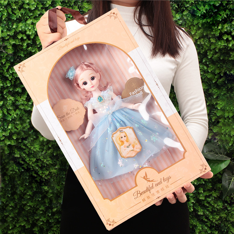 (41cm portable gift box) starlight blue-30cm doll