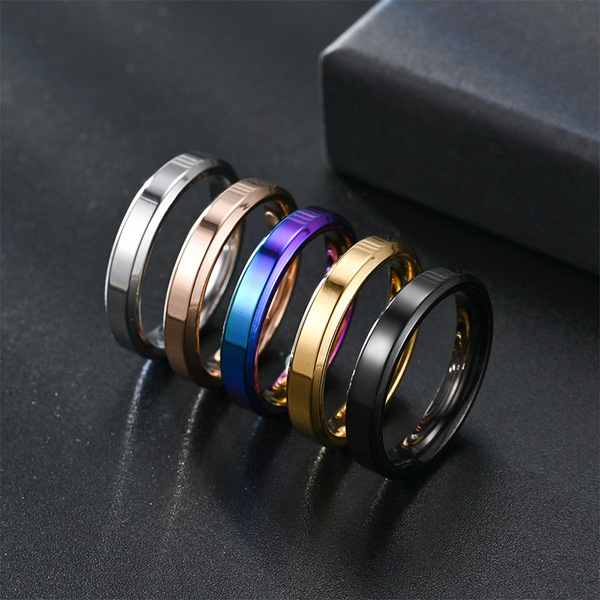 Small design ring stainless steel