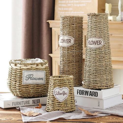 Rattan basket, portable flower basket, flower arrangement, bamboo basket, storage basket, woven flower basket, wicker basket, souvenir rattan basket