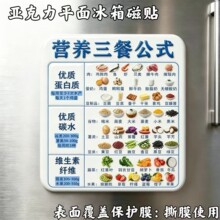 十二时辰养生速查表亚克力平面冰箱贴现代健康生活中医馆磁贴