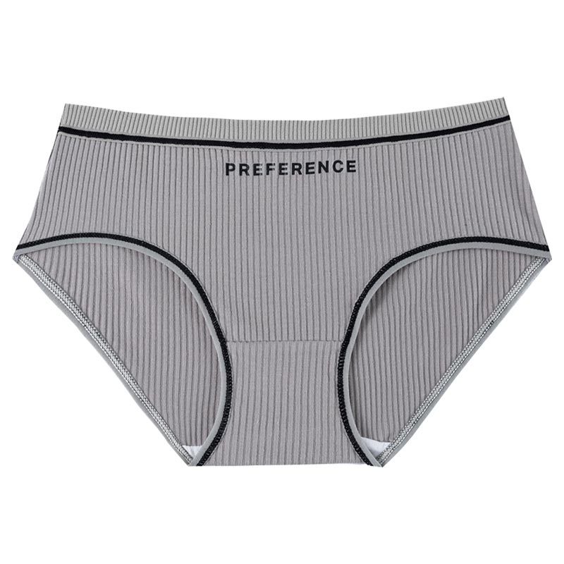 Nueva ropa interior de algodón de las mujeres transpirable algodón inferior entrepierna letra impresa chica calzoncillos deportes estilo chica ropa interior