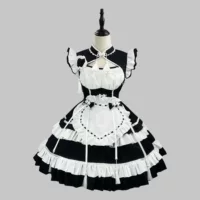 2025 Новый год Фестиваль фонарей Китайская горничная COS Новый китайский Cheongsam Lolita Униформа платье