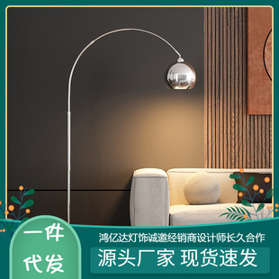 钓鱼灯落地灯客厅装饰极简北欧包豪斯轻奢设计师氛围沙发立式台灯-阿里巴巴