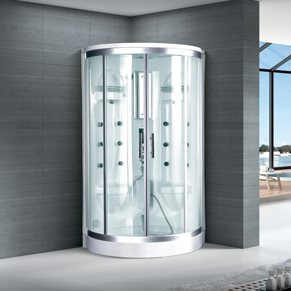 Baño de ducha integrado Baño de sauna de vapor húmedo 1080 asiento doble ducha integrado cuarto de separación húmeda y seca separación Baño