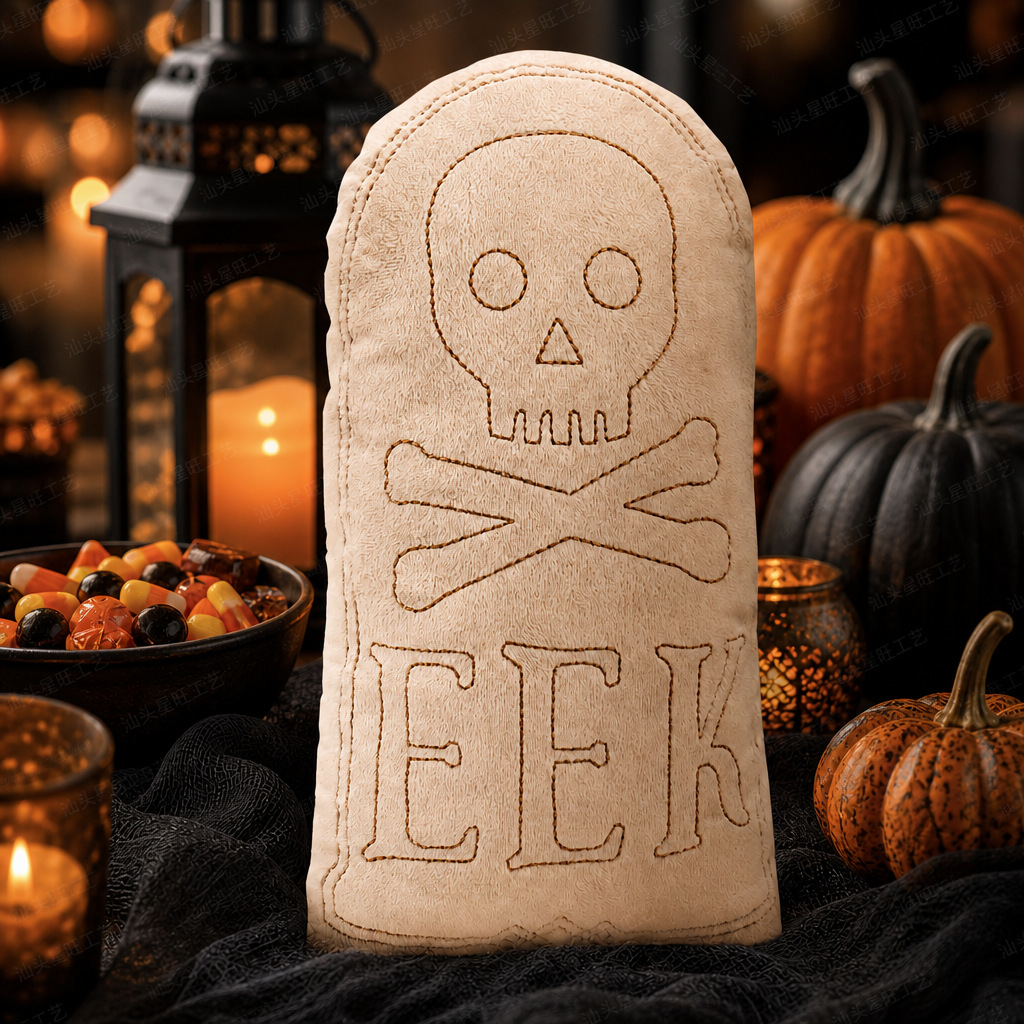 Nuevos productos transfronterizos de Halloween calavera lápida almohada fiesta atmósfera decoración almohada almohada almohada almohada
