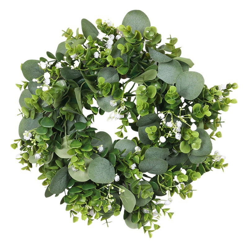 Plantas artificiales en maceta de Amazon en stock, decoraciones de escritorio transfronterizas, bonsái de pluma de lechuga semicircular pequeña en maceta de pulpa, planta verde.