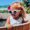 Retro matte children's glasses, sunglasses