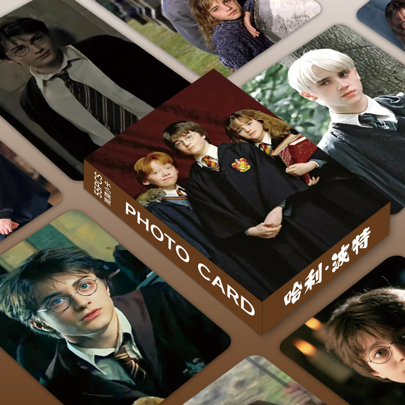 Harry Potter High-Definition Pattern Creative and Exquisite Lomo Cards, 55 Glossy, Rounded-Corner, Double-Sided Laminated Small Cards Bookmarks Harry Potter High-Definition Pattern Creative and Exquisite Lomo Cards, 55 Glossy, Rounded-Corner, Double-Sided Laminated Small Cards Bookmarks