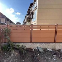 塑木围栏户外庭院栅栏防腐木院子护栏围墙板木塑篱笆花园隔墙板