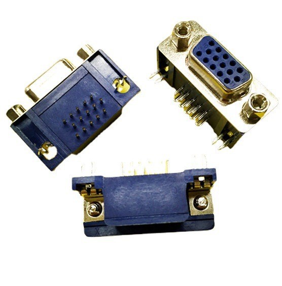 VGA����HDR15ĸ��8.89��������DB15P��ͷ90�Ȳ����Ų���/í��