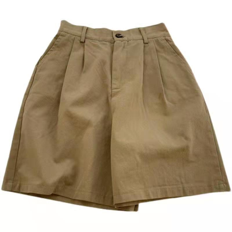 Original Good Workmanship Suit Shorts Women's Summer High Waist 2022 Thin Loose 4-Point Pants Straight A-Line Casual Pants