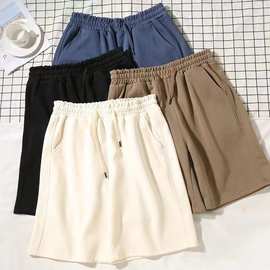 升级款男装基础款卫裤青少年潮牌宽松休闲五分裤夏季男士裤子批发